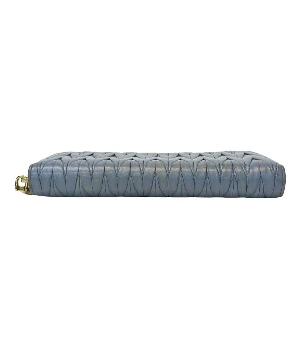 Miu Miu Wallet Zip Round Long MIUMIU Black